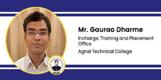 Agnel Technical College Training and Placement Officer: Mr. Gaurao Dharme Interview